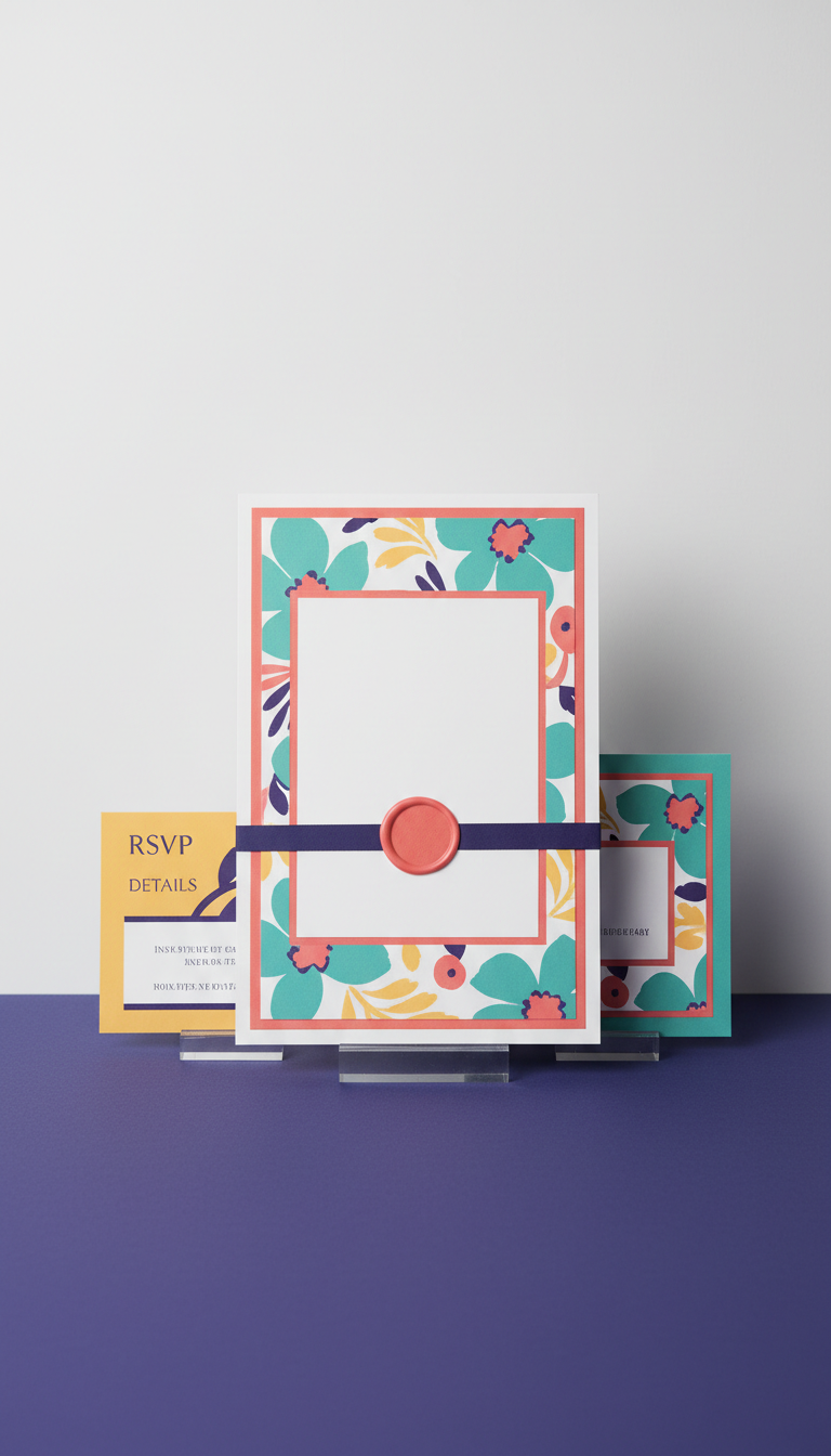 Custom Invitation Suite on Luxe Cardstock