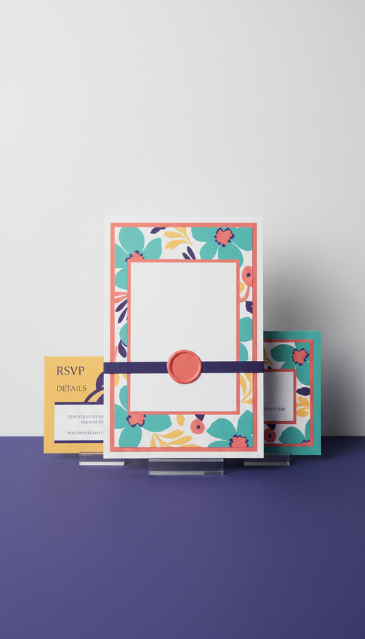 Custom Invitation Suite on Luxe Cardstock